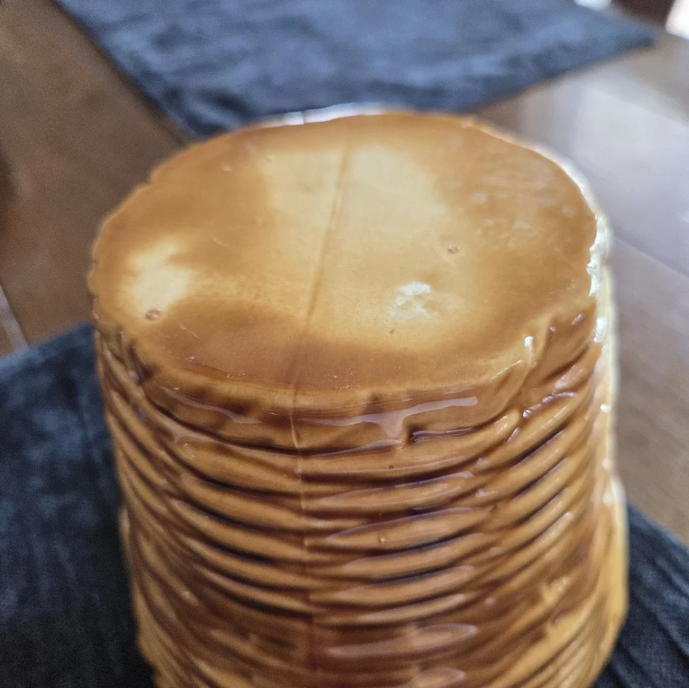 Vintage Ceramic Basket Weave Flower Pot